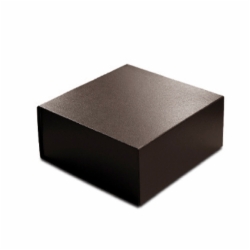 8 x 8 x 3 BROWN LEATHER MAGNETIC GIFT BOX