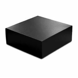 10 x 10 x 4 BLACK LEATHER MAGNETIC GIFT BOX