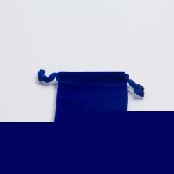 2 x 2.5 ROYAL BLUE VELVET DRAWSTRING POUCHES