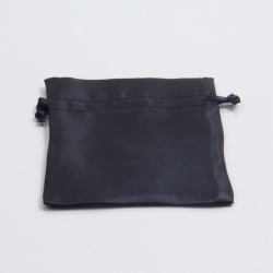3 x 4 BLACK SATIN DRAWSTRING POUCH