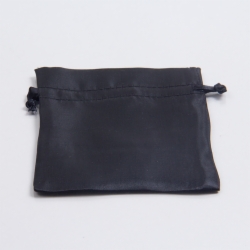 4 x 5 BLACK SATIN DRAWSTRING POUCH