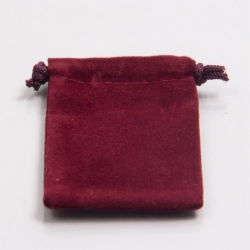 4 x 5 BURGUNDY VELVET DRAWSTRING POUCHES