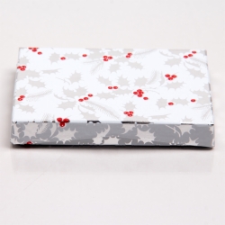 4-5/8 x 3-3/8 x 5/8 HOLLY BERRY GIFT CARD BOX WITH POP-UP INSERT