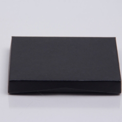 4-5/8 x 3-3/8 x 5/8 BLACK RIB GIFT CARD BOX WITH POP-UP INSERT
