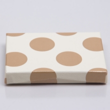 4-5/8 x 3-3/8 x 5/8 CHAMPAGNE BUBBLES GIFT CARD BOX WITH PLASTIC INSERT