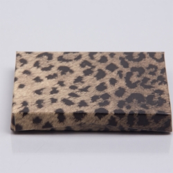 4-5/8 x 3-3/8 x 5/8 LEOPARD GIFT CARD BOX GIFT CARD BOX WITH POP-UP INSERT