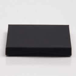 4-5/8 x 3-3/8 x 5/8 BLACK SOFT TOUCH GIFT CARD BOX WITH GOLD POP-UP INSERT
