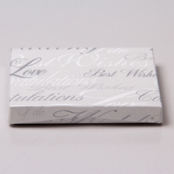4-5/8 x 3-3/8 x 5/8 WEDDING WISHES GIFT CARD BOX WITH PLATFORM INSERT