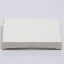 4-5/8 x 3-3/8 x 5/8 IVORY RIB GIFT CARD BOX WITH PLASTIC INSERT