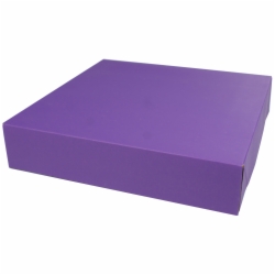 12 x 12 x 2.5 PURPLE TINTED TWO-PIECE GIFT BOXES