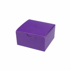 4 x 4 x 2 PURPLE TINTED TUCK-TOP GIFT BOXES