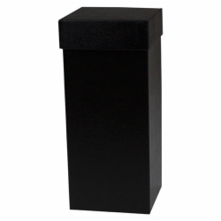 4 x 4 x 9 BLACK SWIRL HI-WALL GIFT BOX BASES