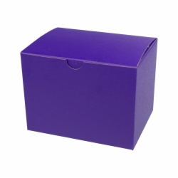 6 x 4.5 x 4.5 PURPLE TINTED TUCK-TOP GIFT BOXES