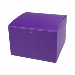 4 x 4 x 4 PURPLE TINTED TUCK-TOP GIFT BOXES