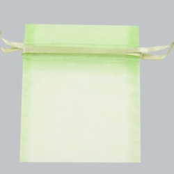 12x14 MINT SHEER ORGANZA POUCHES