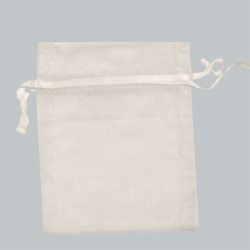 12X14 WHITE SHEER ORGANZA POUCHES