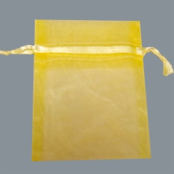 5X6.5 YELLOW SHEER ORGANZA POUCHES