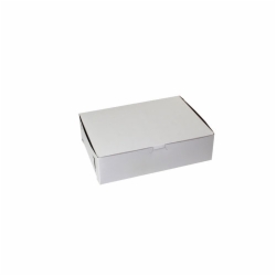 18 x 13 x 2 WHITE ONE-PIECE BAKERY BOXES