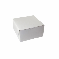 12 x 12 x 4 WHITE ONE-PIECE BAKERY BOXES