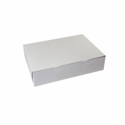 26 x 19 x 4 WHITE ONE-PIECE BAKERY BOXES - FULL SHEET