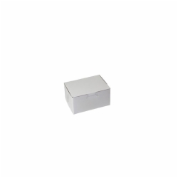 5.5 x 4 x 2.875 WHITE ONE-PIECE BAKERY BOXES