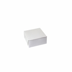 6.5 x 6.5 x 3 WHITE ONE-PIECE BAKERY BOXES