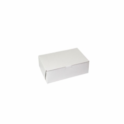 9 x 6 x 3 WHITE ONE-PIECE BAKERY BOXES