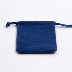 4 x 5 NAVY VELVET DRAWSTRING POUCHES