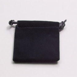 4 x 5 BLACK VELVET DRAWSTRING POUCHES