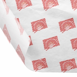 12 x 12 FOOD SAFE TISSUE BASKET LINERS 18# DRY WAX - BRICK OVEN