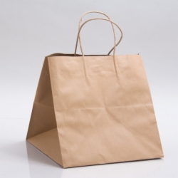 10 x 10 x 10 ECONOMY NATURAL KRAFT PAPER SHOPPING BAGS