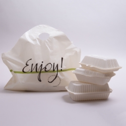 18 x 16 x 9 ENJOY WAVETOP PLASTIC CARRYOUT BAGS