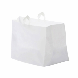 14 x 11.5 x 12 PLASTIC CATERING BAGS WITH SOFT LOOP HANDLES