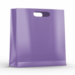 16 x 6 x 15 GRAPE FROSTED PLASTIC TOTE BAGS