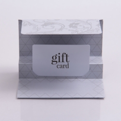 5 x 3-3/8 PLATINUM TRELLIS GIFT CARD FOLDERS