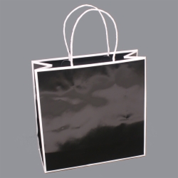 10 x 4 x 10 BLACK PAPER SHOPPING BAGS