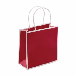 7 x 3 x 7 RED PAPER SHOPPING BAGS