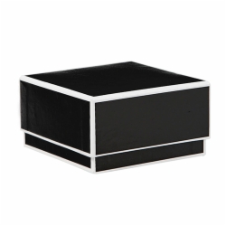 3.5 x 3.5 x 2 BLACK JEWELRY BOX