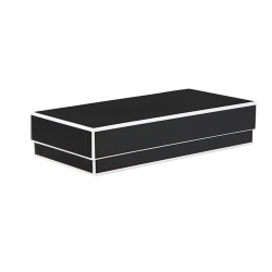 9 x 4.5 x 2 BLACK JEWELRY BOX