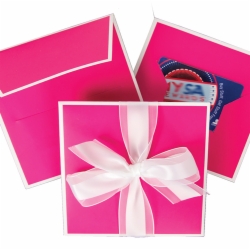 5.25 x 5.25 FUCHSIA GIFT CARD FOLDER