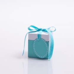 3 x 3 x 3.25 BAY BLUE POP UP BOX