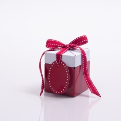 3 x 3 x 3.25 RED POP UP BOX