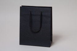 8 x 4 x 10 MATTE BLACK PAPER HANDLED GAIA EUROTOTES