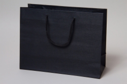13 x 5 x 10 MATTE BLACK PAPER HANDLED GAIA EUROTOTES