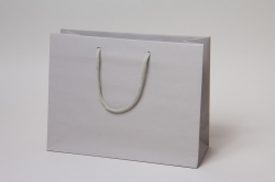 13 x 5 x 10 MATTE GRAY PAPER HANDLED GAIA EUROTOTES