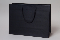 16 x 6 x 12 MATTE BLACK PAPER HANDLED GAIA EUROTOTES