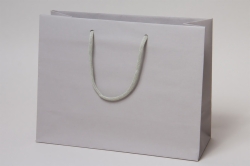 16 x 6 x 12 MATTE GRAY PAPER HANDLED GAIA EUROTOTES