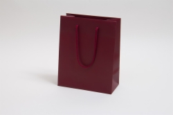 8 x 4 x 10 MATTE MAROON EUROTOTE SHOPPING BAGS