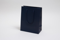 8 x 4 x 10 MATTE NAVY EUROTOTE SHOPPING BAGS