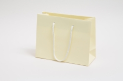 9 x 3.5 x 7 MATTE IVORY EUROTOTE SHOPPING BAGS